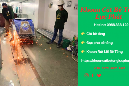 Khoan cắt bê tông huyện Bàu Bàng chuyên nghiệp