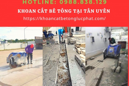 Khoan cắt bê tông tại Tân Uyên chuyên nghiệp