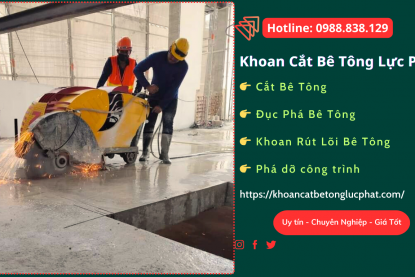 Khoan cắt bê tông Quận 5 thi công chính xác