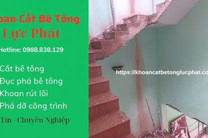 Cắt cầu thang bê tông uy tín chuyên nghiệp