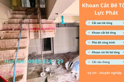 Cắt sàn cắt cầu thang bê tông Quận 2 Uy tín Chuyên nghiệp