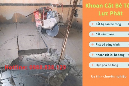 Dịch vụ cắt sàn bê tông tại Huyện Hóc Môn chuyên nghiệp, giá tốt nhất