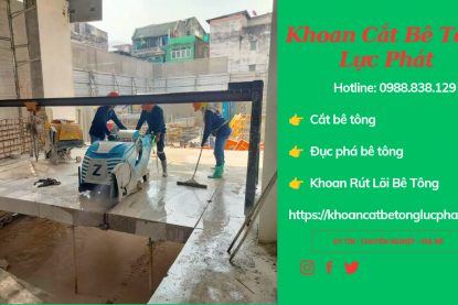Khoan cắt bê tông tại quận Phú Nhuận uy tín