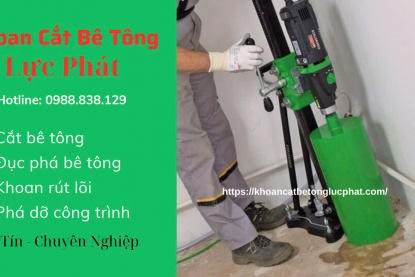 Khoan rút lõi bê tông tại Tân Uyên