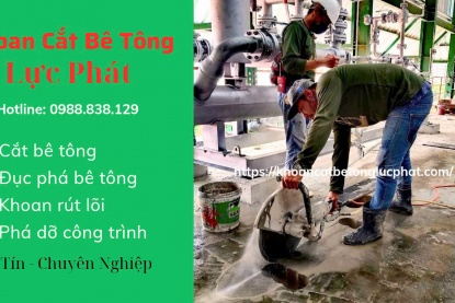 Khoan cắt đục phá bê tông tại quận Bình Thạnh chuyên nghiệp