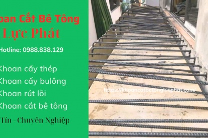 Khoan cấy thép tại Long An giải pháp vững chắc cho công trình