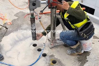 Khoan sàn bê tông tại Bình Dương Giá rẻ