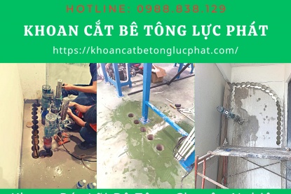 Khoan rút lõi bê tông quận 2 thi công nhanh