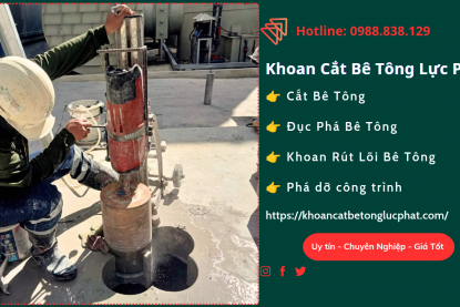Khoan rút lõi bê tông Quận Tân Bình giá rẻ