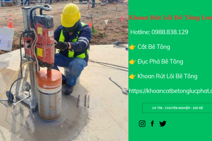 Khoan rút lõi bê tông Long An uy tín
