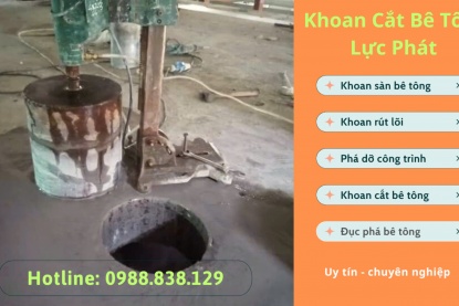 Khoan rút lõi bê tông tại Thủ Dầu Một