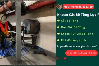 Khoan rút lõi bê tông tại Dĩ An chuyên nghiệp, giá rẻ