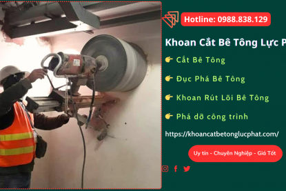 Khoan rút lõi bê tông quận Gò Vấp chuyên nghiệp