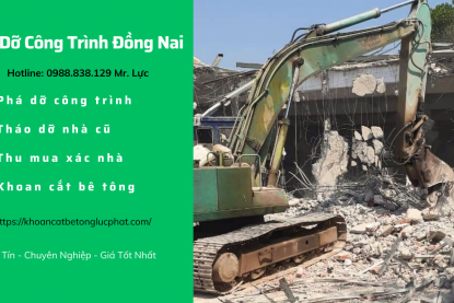 Phá dỡ nhà cũ tại Đồng Nai chuyên nghiệp