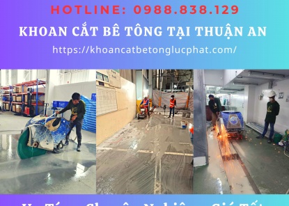 Khoan cắt bê tông tại Thuận An