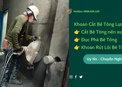 Khoan cắt bê tông tại Quận 12 chuyên nghiệp