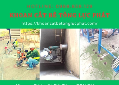 Khoan rút lõi bê tông TPHCM chuyên nghiệp