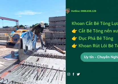 Khoan cắt bê tông tại Bình Dương chuyên nghiệp
