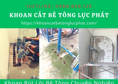 Khoan rút lõi bê tông quận 2 thi công nhanh