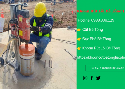 Khoan rút lõi bê tông Long An uy tín