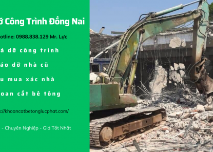 Phá dỡ nhà cũ tại Đồng Nai chuyên nghiệp