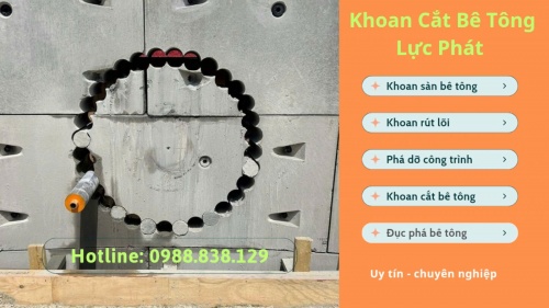 Báo giá khaon rút lõi bê tông xuyên sàn tại bình dương