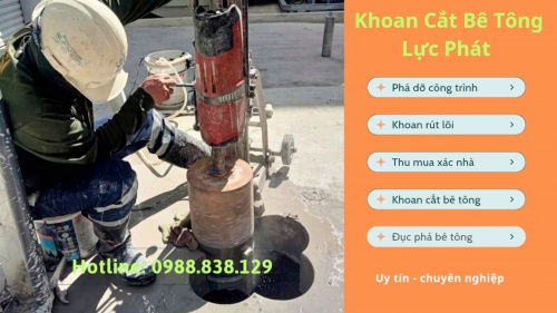 Báo giá khoan rút lõi bê tông xuyên sàn tại đồng nai