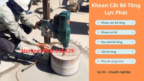 Báo giá khoan rút lõi sàn bê tông tại tphcm
