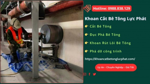Báo giá khoan rút lõi tường bê tông tại tphcm giá rẻ