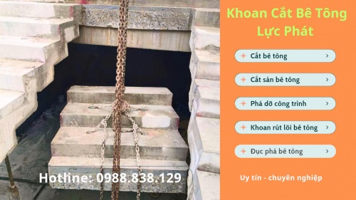 Cắt bê tông cầu thang tại đồng nai thi công nhanh chóng