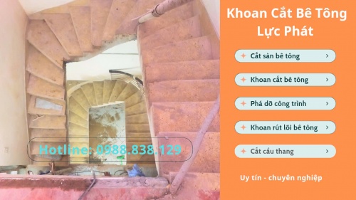 cắt cầu thang bê tông quận Gò Vấp chuyên nghiệp, giá ưu đãi