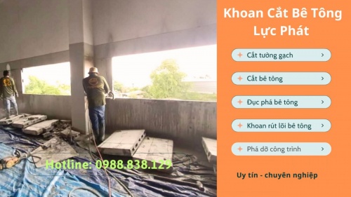 Cắt đục tường gạch làm cửa sổ tại bình dương 