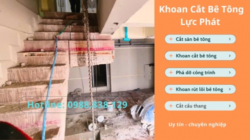 Cắt hạ sàn bê tông tại quận 2