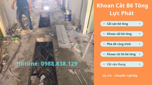 cắt hạ sàn bê tông quận Gò Vấp chuyên nghiệp