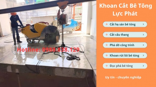 Cắt hạ sàn bê tông quận Phú Nhuận thi công chuyên nghiệp