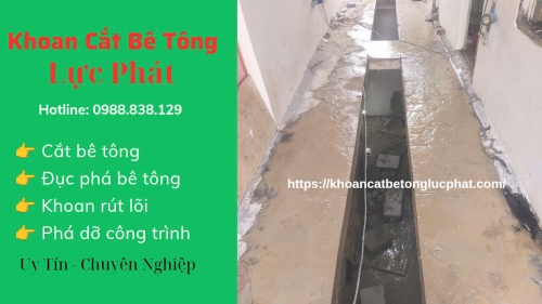 Cắt sàn bê tông làm ô thoáng giếng trời uy tín và chuyên nghiệp