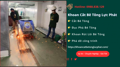 Cắt sàn bê tông tại quận 4, cắt sàn bê tông làm cầu thang, ô thoáng, giếng trời