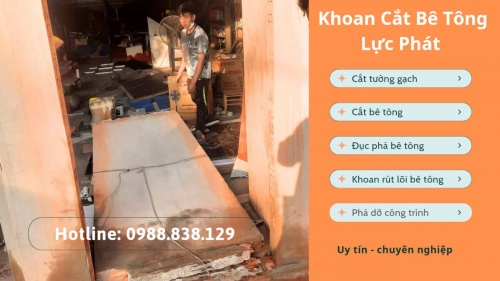 Cắt tường gạch làm cửa tại tphcm