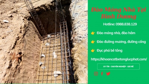 Đào móng nhà đào đường cống tại bình dương chuyên nghiệp