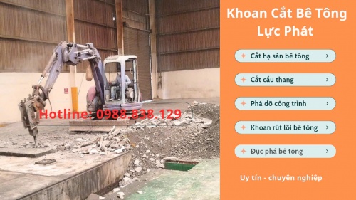 Đục phá bê tông bằng xe cơ giới tại Thành Phố Thuận An uy tín, giá rẻ