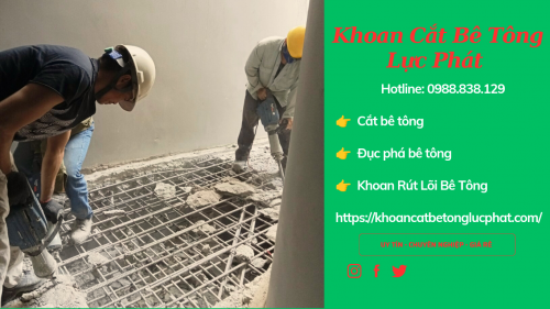 Đục phá bê tông tại quận phú nhuận thi công nhanh chóng