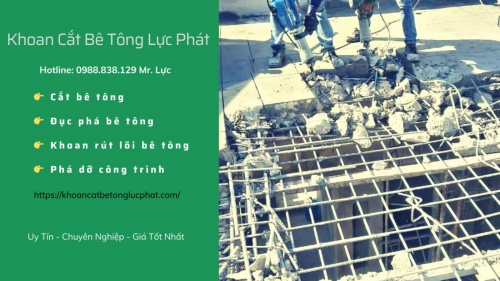 Đục phá dỡ sàn bê tông tại đồng nai thi công nhanh chóng