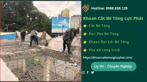 Đục phá dỡ sàn bê tông tại quận phú nhuận thi công nhanh chóng