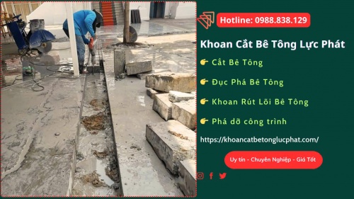 Cắt đục bê tông nền nhà xưởng tại TPHCM uy tín, nhanh chóng