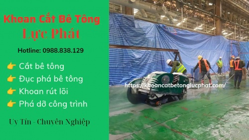 Khoan cắt bê tông nhà xưởng tại TPHCM chuyên nghiệp