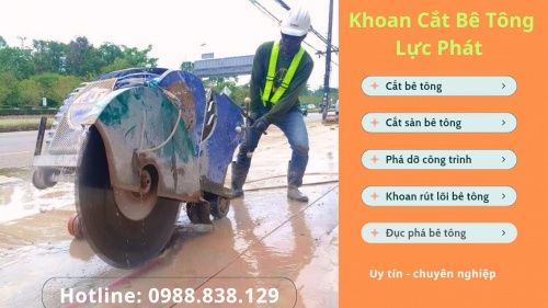 Khoan cắt bê tông tại Đức Hòa thi công chuyên nghiệp