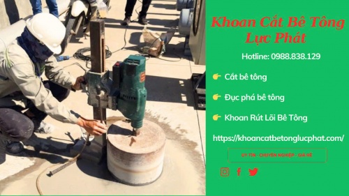 Khoan lỗ xuyên sàn bê tông tại gò vấp uy tín, giá ưu đãi