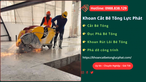 Khoan cắt bê tông tại bình dương chuyên nghiệp Hotline: 0988.838.129