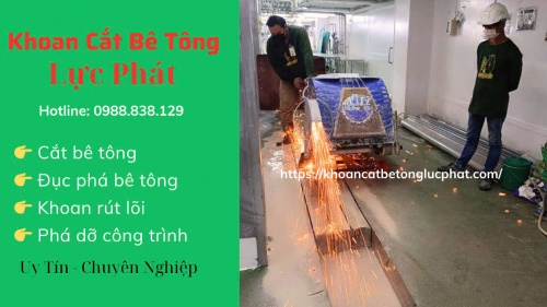Khoan cắt đục phá bê tông tại quận Bình Thạnh chuyên nghiệp, an toàn