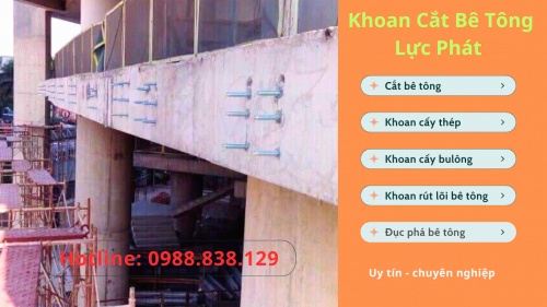 Thi công khoan cấy bulong tại tphcm uy tín